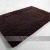 Brązowy dywanik łazienkowy Moca Design - bawełniany
