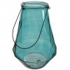 Lampion Glass - niebieski 36,5 cm