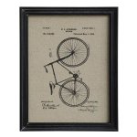 Obraz Chic Antique z rowerem - 43x33 cm
