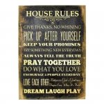 Obraz typograficzny - HOUSE RULES III