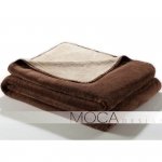 Koc Moca Design Doubleface - beżowy + brązowy