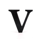 Litera ozdobna duża - V - czarna