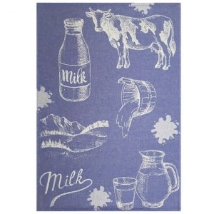 Lasa Portugal ścierka kuchenna Milk niebieska 50x70 cm