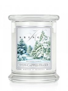 Kringle Candle - Snow Capped Fraser - średni, klasyczny słoik (411g) z 2 knotami