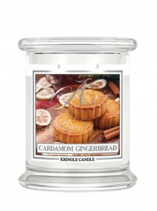Kringle Candle - Cardamom Gingerbread - średni, klasyczny słoik (411g) z 2 knotami