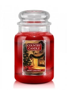Country Candle - Merry Christmas - Duży słoik (652g) 2 knoty