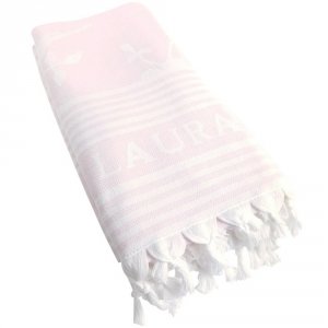 Ręcznik plażowy Laura Ashley - różowy 90x180 cm