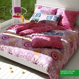 Pościel Benetton Flower Field 200x220 cm z prześcieradłem - SZYBKA WYSYŁKA