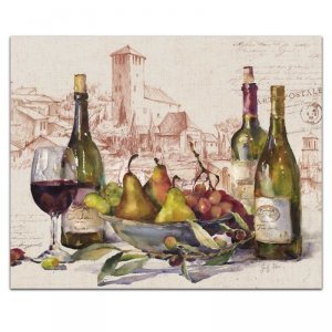 Podkładka szklana Cala Home - Wine Tableau