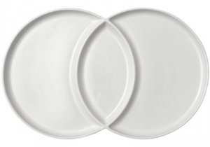 Ladelle Loop Serving Platter talerz biały 2-częściowy  L61379