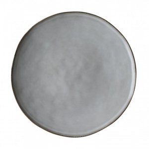 ORGANIC - talerz obiadowy 26,5 cm jasno-szary