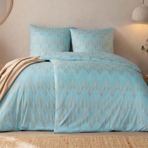 Pościel Estella mako-interlock-jerse<br />y - Cielo niebieska 6613/640 