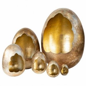 Dekoracyjne jajo XL Belldeco Barok Old wys. 40 cm