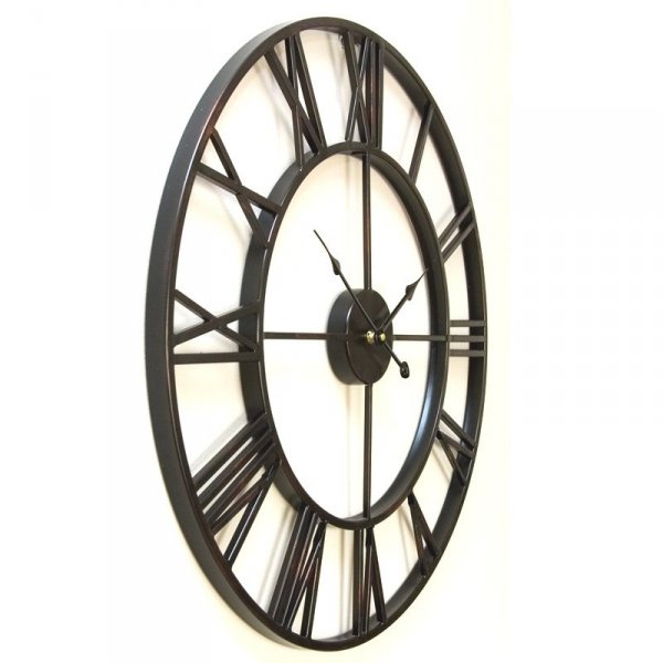 Zegar Old Style - 60 cm - czarny