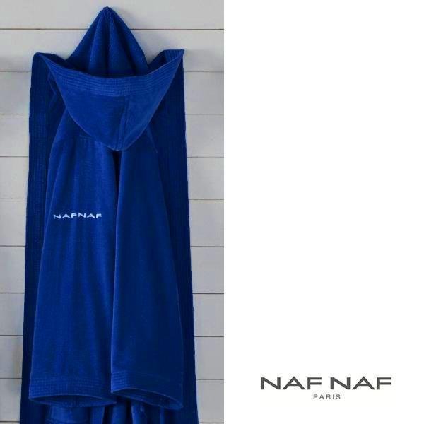 Szlafrok NAF NAF Unisex - niebieski ciemny L
