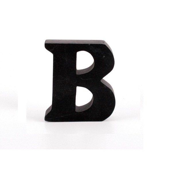 Litera ozdobna mała - B - czarna
