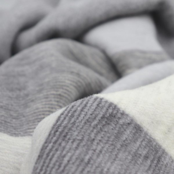 Koc Biederlack 100% bawełna - Grey Woven