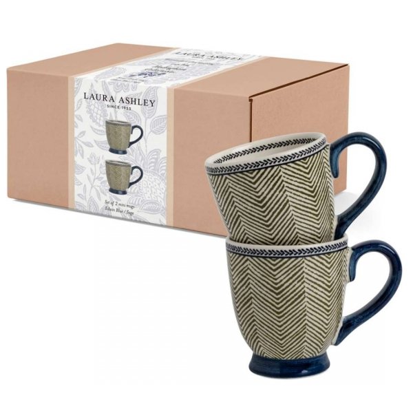 komplet 2 kubków Laura Ashley Hedingham Edwin Blue Sage