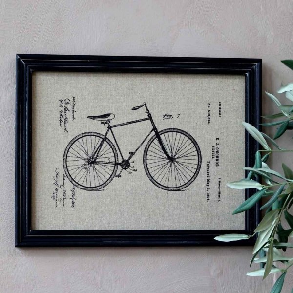 Obraz Chic Antique Rower Retro - 43x33 cm