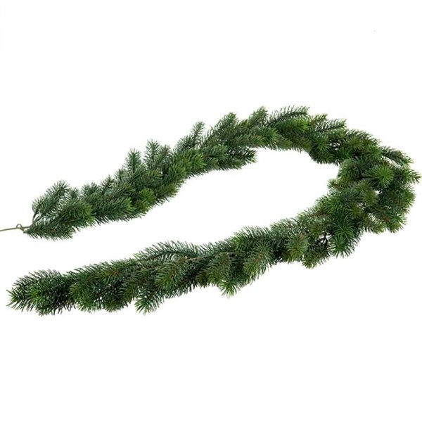 Świąteczna girlanda zielona - długość 180 cm - sztuczny świerk