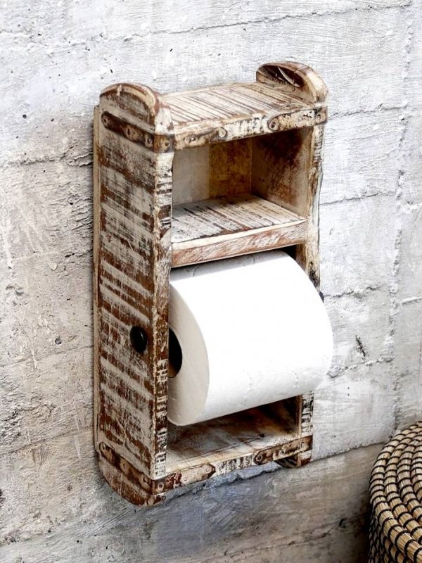 Uchwyt na papier toaletowy Chic Antique Grimaud - antyczny biały