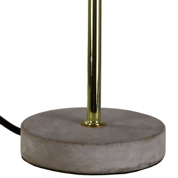 Lampa stołowa z betonu - Bello - złota