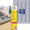 Etykiety ZF A4 45,7x21,2mm L6009-100 znamionowe srebrne AVERY ZWECKFORM
