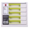 Pojemnik z 5 szufladami RIO biało-zielony Z01053 DELI