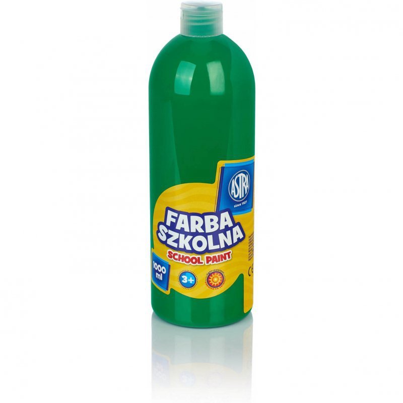 Farba plakatowa szkolna 1000ml zielona jasna 301217051 ASTRA