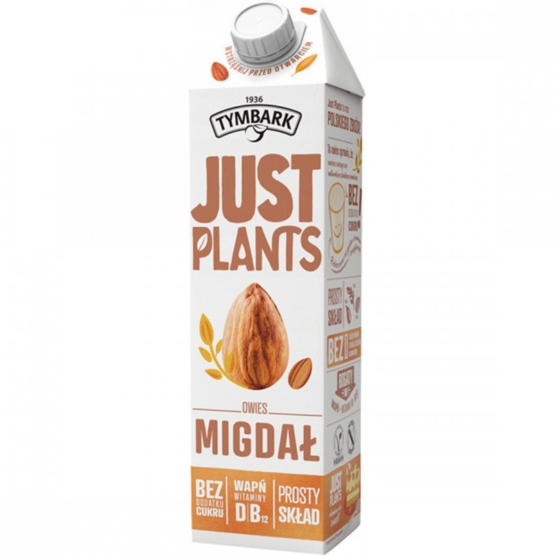 Napój TYMBARK Just Plants 1L owies migdał