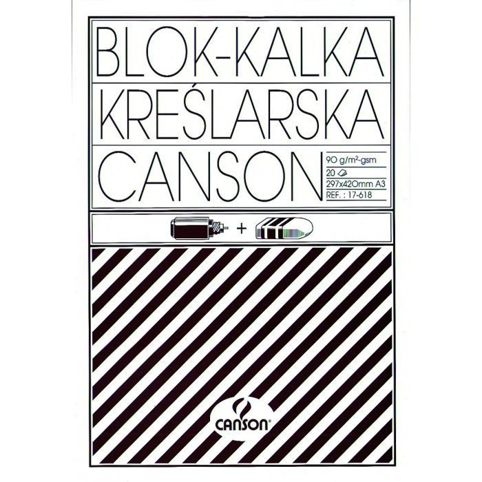 Kalka kreślarska A3 20k 90/95g blok 200005323 CANSON