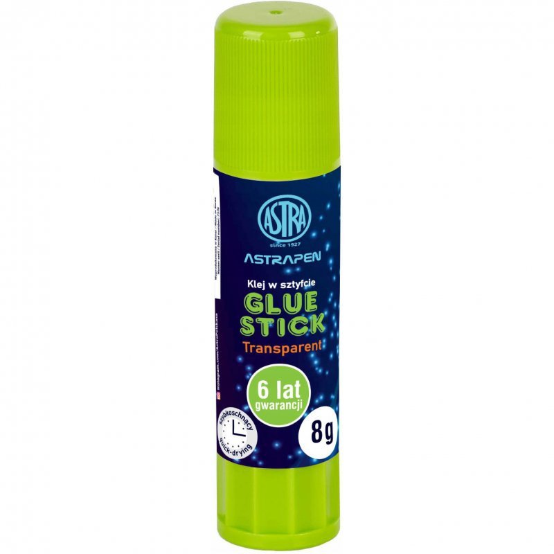 Klej szkolny w sztyfcie Glue Stick transparentny 8g. 401120004 ASTRA