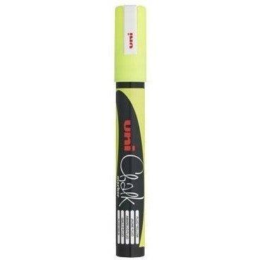Marker kredowy UNI PWE-5M 1.8mm-2.5mm żółty UNPWE5M/DZO