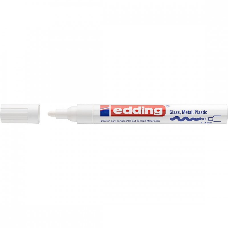 Marker lakierowy 2-4mm 750 biały okrągła końcówka 750/049/B EDDING