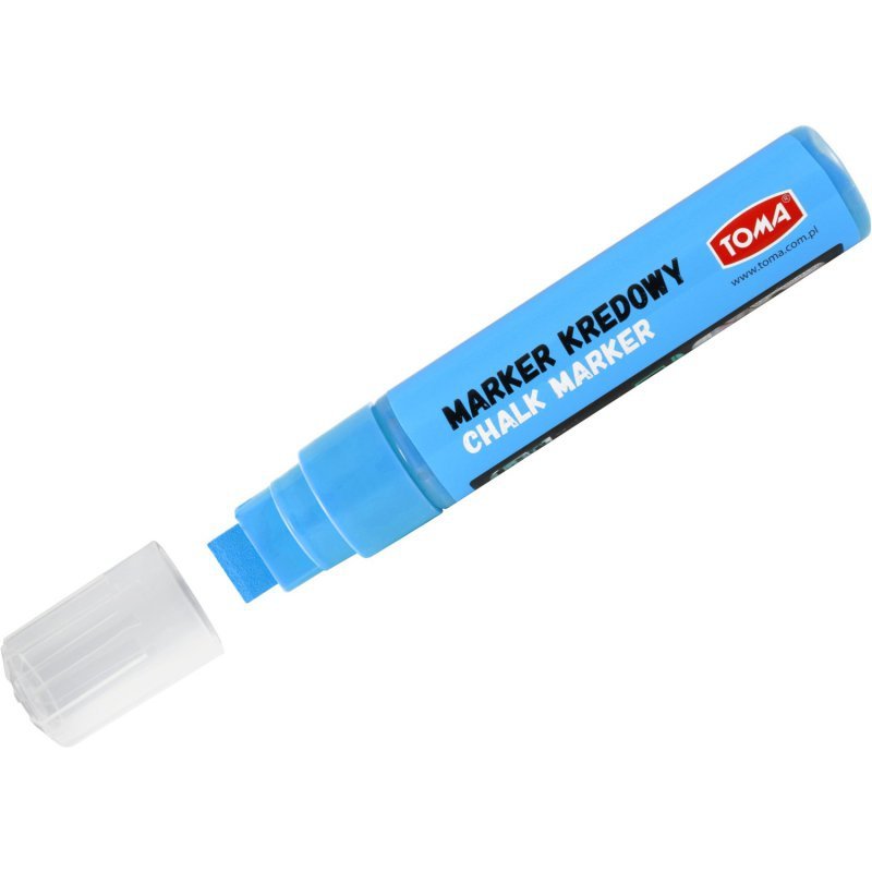 Markery kredowe końcówka 15x8mm niebieskie TO-290 12 TOMA