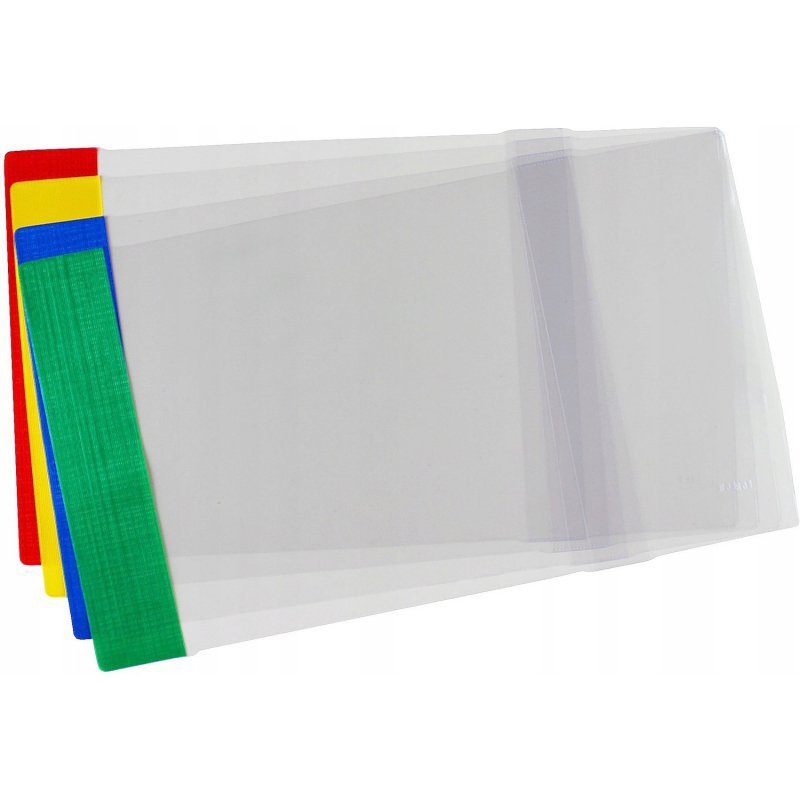 Okładki regulowane na książki i zeszyty B6 kolorowe 25 sztuk 23,9x33-35,7cm OZK-42 BIURFOL