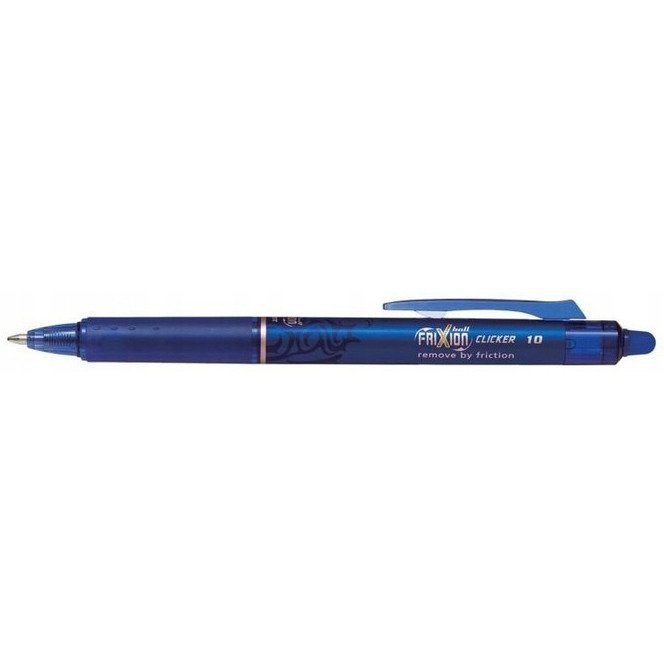 Wymazywalne pióro kulkowe FRIXION CLICKER 1.0 niebieski BLRT-FR10-L PILOT