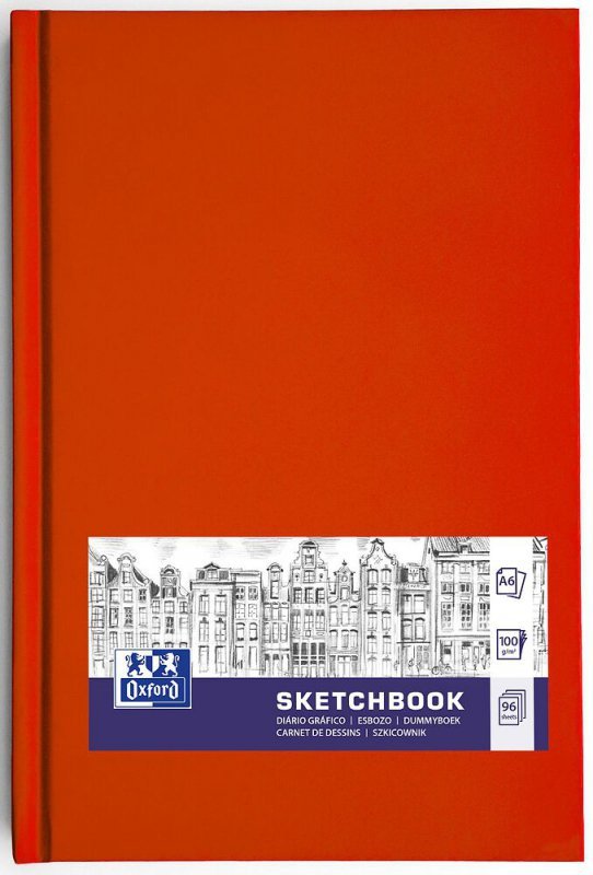Szkicownik Sketchbook szyty A6 96k 100g mix kolorów 400152625 OXFORD