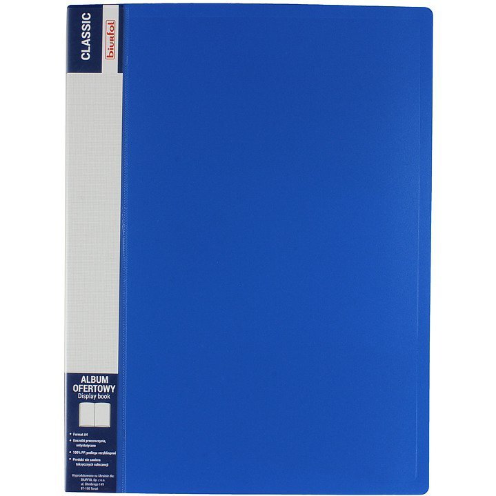 Album ofertowy na dokumenty 40 kieszeni CLASSIC niebieski AOF-04-03 BIURFOL