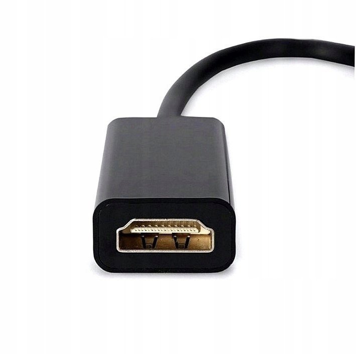 Adapter DisplayPort (M) -&gt; HDMI (F) czarny BULK