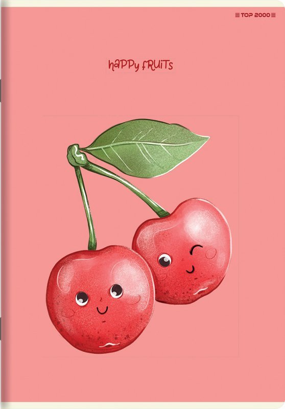 Zeszyt A6 32k kratka HAPPY FRUITS 400181855 TOP 2000