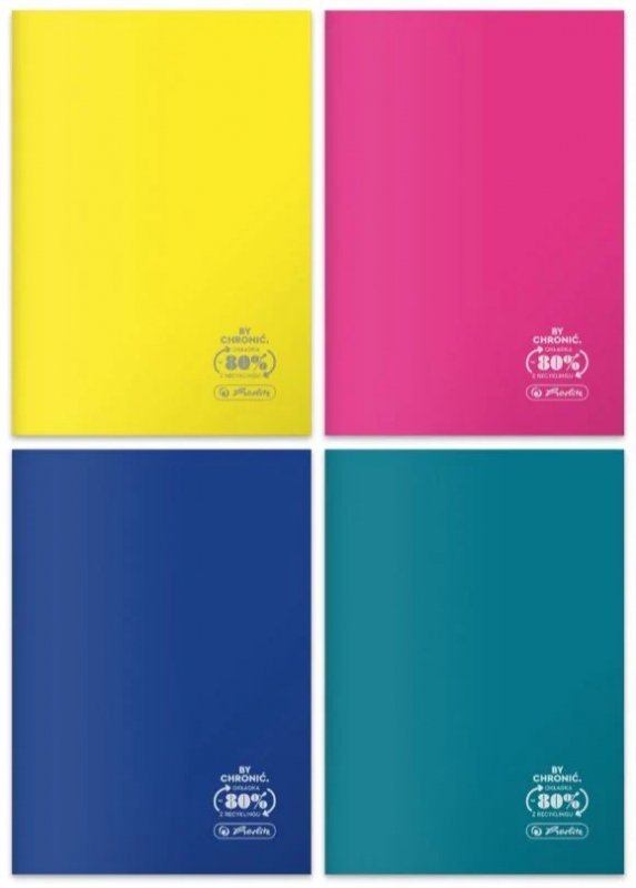 Zeszyt szkolny A5 60 kartek w kratkę 70g ECO PP Colors 9552308 HERLITZ