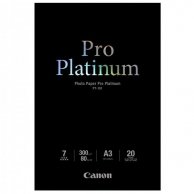 Canon Photo Paper Pro Platinu, foto papier, połysk, biały, A3, 300 g/m2, 20 szt., PT-101 A3, atrament