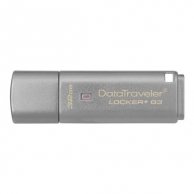 Kingston USB flash disk, 3.0, 32GB, Data Traveler Locker+ G3, srebrny, DTLPG3/32GB