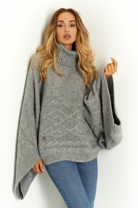 Sweter LS341 szary