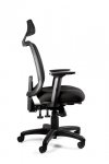 Ergonomiczny fotel biurowy SAGA PLUS czarny