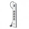 Listwa zasilająca Belkin Power Surge 4-PORT + 2xUSB-A 2.4A 525J 2m Grey/White