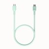 KABEL USB-C / USB-C Greencell PowerFlex 30cm PD 100W zielony silikonowy