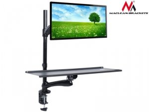 Uchwyt do monitora oraz klawiatury Maclean MC-681 13-27 9kg czarny max VESA 100x100