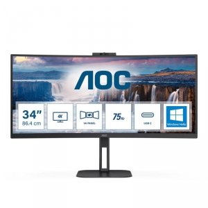 Monitor AOC 34 CU34V5CW/BK HDMI DP USB-C głośniki